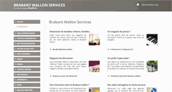 Desktop Screenshot of brabant-wallon-services.be
